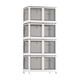 thumbnail image 2 of Armario portátil perfecl Organizador de ropa plegable independiente blanco, 2 of 8