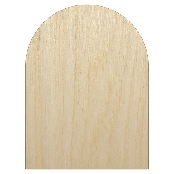 Tombstone Halloween Solid Wood Shape Unfinished Piece Cutout Craft DIY Projects - 4.70 Inch Size - 1/8 Inch Thick