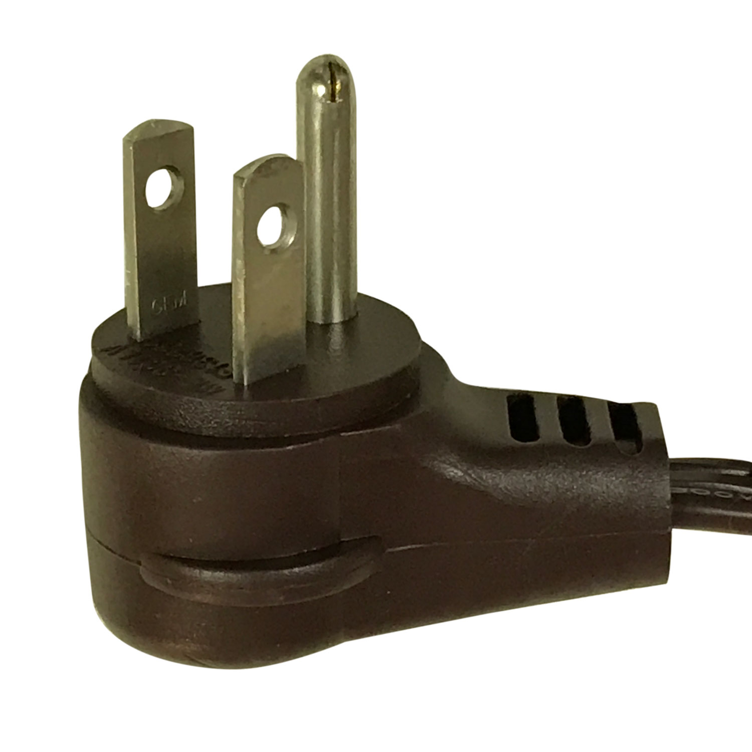 Royal Designs, Inc. Flat Plug Extension Cord for Indoor & Outdoor, 6 ft long, Brown, 6 Outlet Prong Grounded Wire UL Listed, Set of 2