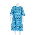 thumbnail image 1 of Robe de Flanelle Adaptative pour Femmes (TG, Pois Colorés avec Fond Bleu - 05), 1 of 2