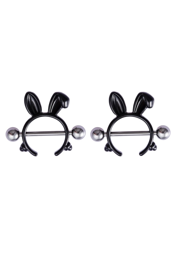 pair nipple shields fangs design body jewelry steel barbell rings body jewelry accessories for women girls