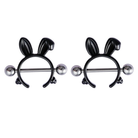 zttd pair nipple shields fangs design body jewelry steel barbell rings body jewelry accessories for women girls