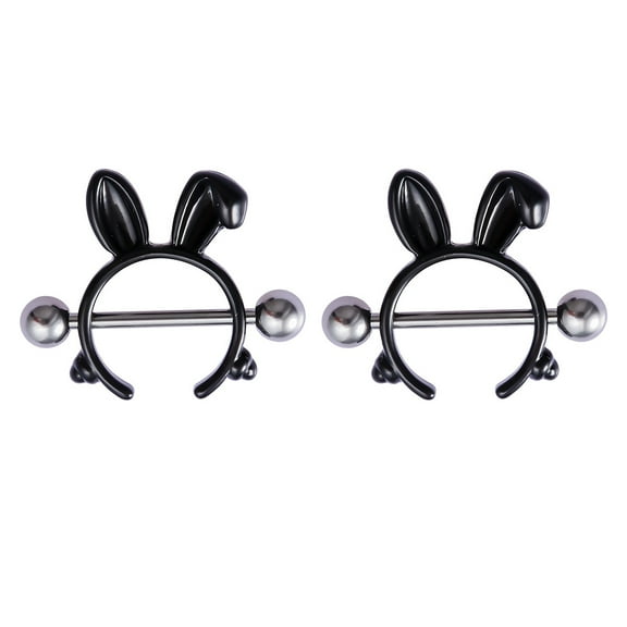 zttd pair nipple shields fangs design body jewelry steel barbell rings body jewelry accessories for women girls