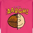 thumbnail image 2 of Peanuts - C Brown Half Football Head - Men's Crew Neck Fleece Pullover, 2 of 5
