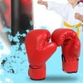 thumbnail image 6 of Kids Training Boxing Gloves Teens Comfortable Girls Boys Mma Sparring Gloves Red, 6 of 9