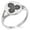 Silver, variant on Stainless Steel Kasai Samurai Crest Minimalist Oval Top Polished Statement Signet Ring