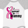 thumbnail image 4 of Inktastic Breast Cancer Awareness I Support My Grammy with Pink Ribbon Boys or Girls Baby Bodysuit, 4 of 5