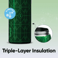 thumbnail image 3 of Owala  FreeSip Insulated Stainless Steel Water Bottle   Sports and Travel,  Water Bottle, 32 oz, Elphaba (Green), 3 of 4