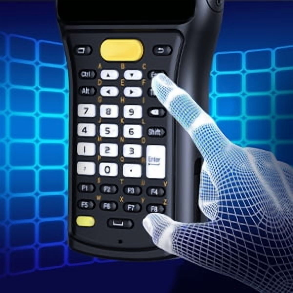 Tera Pro Android Barcode Scanner: 37 Keys Zebra SE4750MR Scan-Range 13FT Qualcomm CPU 6700mAh with Hot-swap Android 11 1D 2D QR Handheld PDA Charging Cradle Pistol Grip 4G BT 5.0 Wi-Fi GPS P161