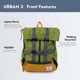 thumbnail image 3 of Mochila portabebés K9 Sport Sack Urban 3 Medium Leafy, 3 of 5