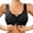 Black, variant on Jelly Bras for Women Comfort Slim Front Closure Wireless Bralette Seamless Full Coverage Support Lift Everyday No Show Bra White XL