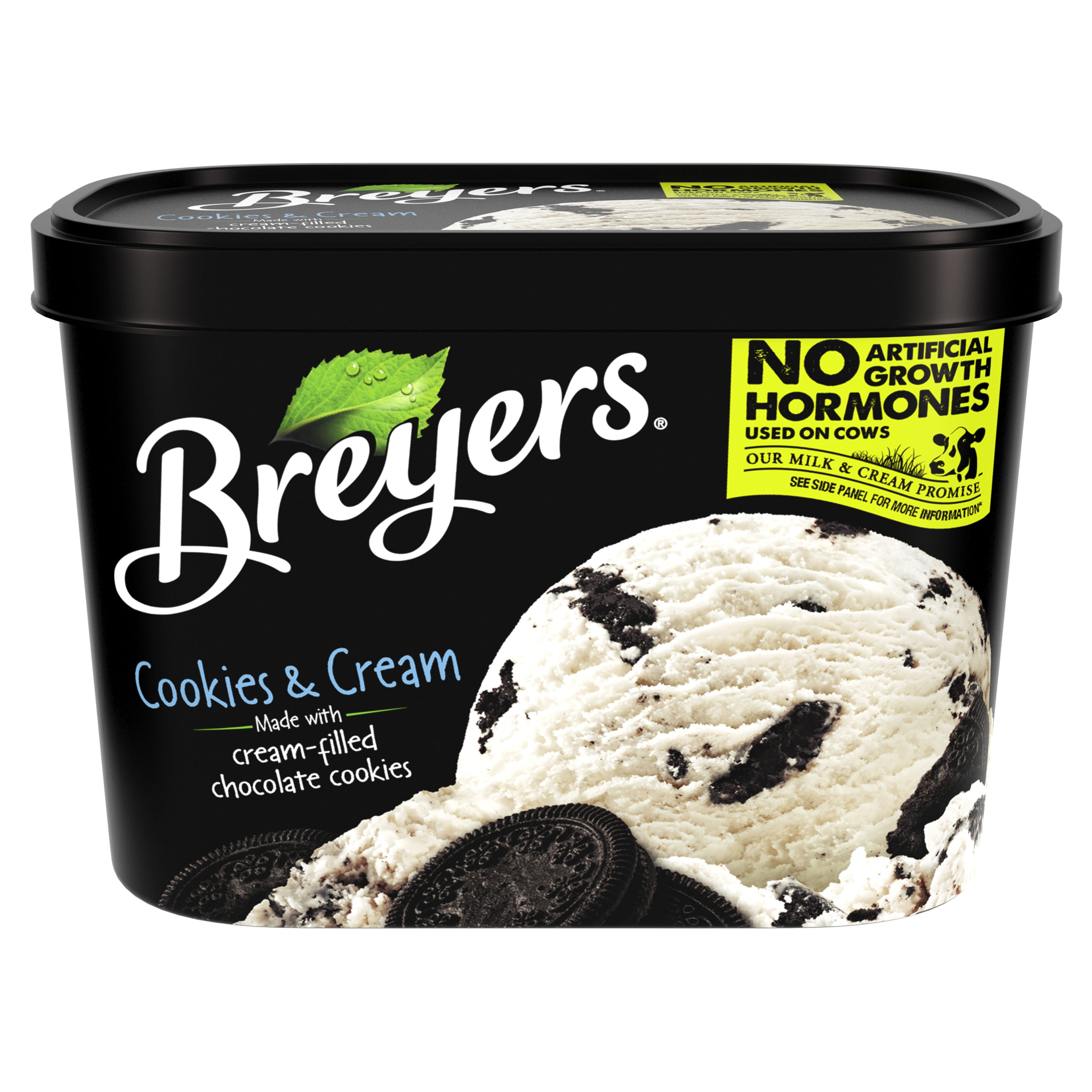 Breyers Original Cookies Cream Frozen Dairy Dessert 48 Oz Walmart Com Walmart Com