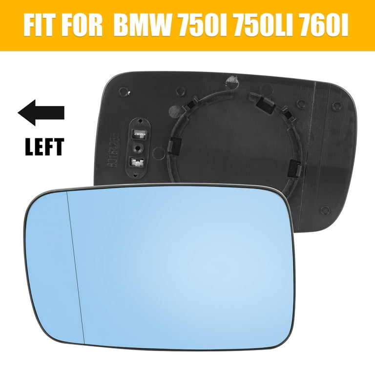 Door Wing Mirror Glass Heated Blue Right Driver Side For Bmw X5