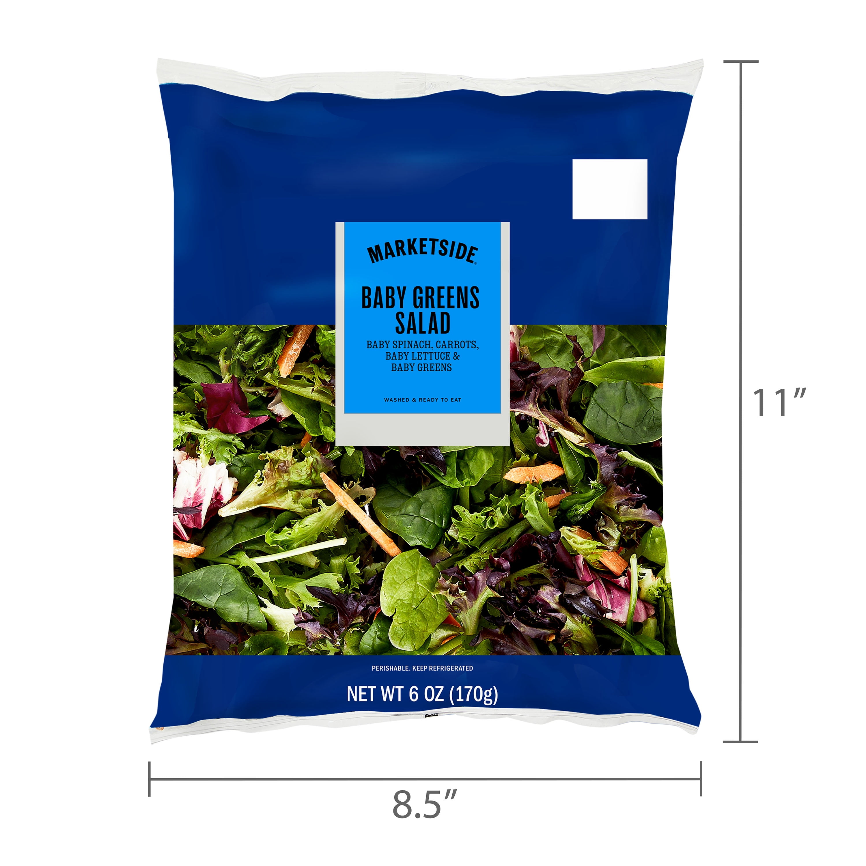 Marketside Baby Greens Salad Blend, 6 oz Bag (Fresh)