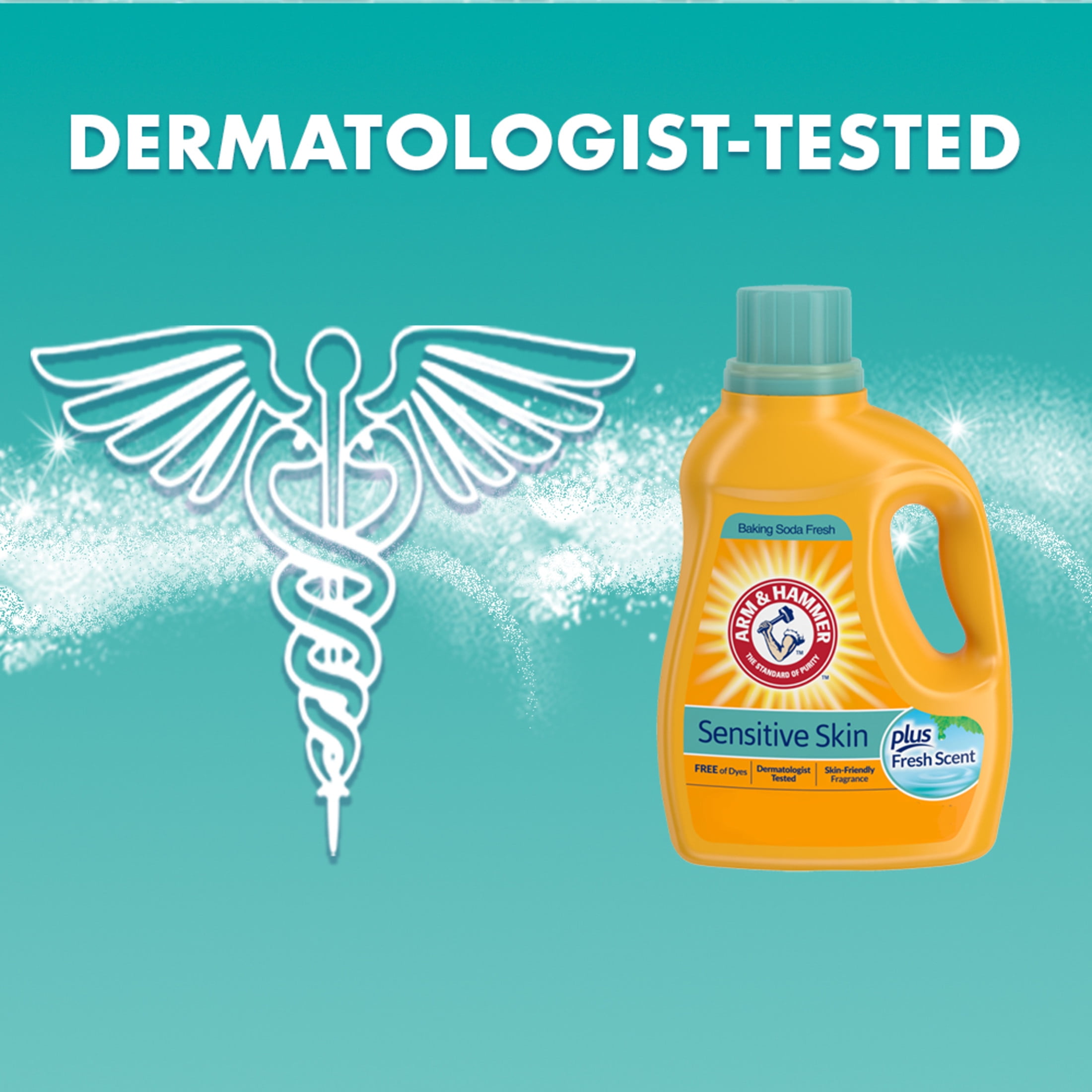 Arm & Hammer Sensitive Skin Plus Fresh Scent, 170 Loads Liquid Laundry Detergent, 255oz
