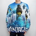 thumbnail image 4 of Ninjago Unisex Sweater Long Sleeve Fall Casual Crewneck Tops Pullover Active Streetwear Fashion Sweatshirt 2XL, 4 of 6