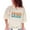 Ivory, variant on Coach Crew, Groovy Retro Wavy Text, Butter Comfort Colors T-Shirt, Small
