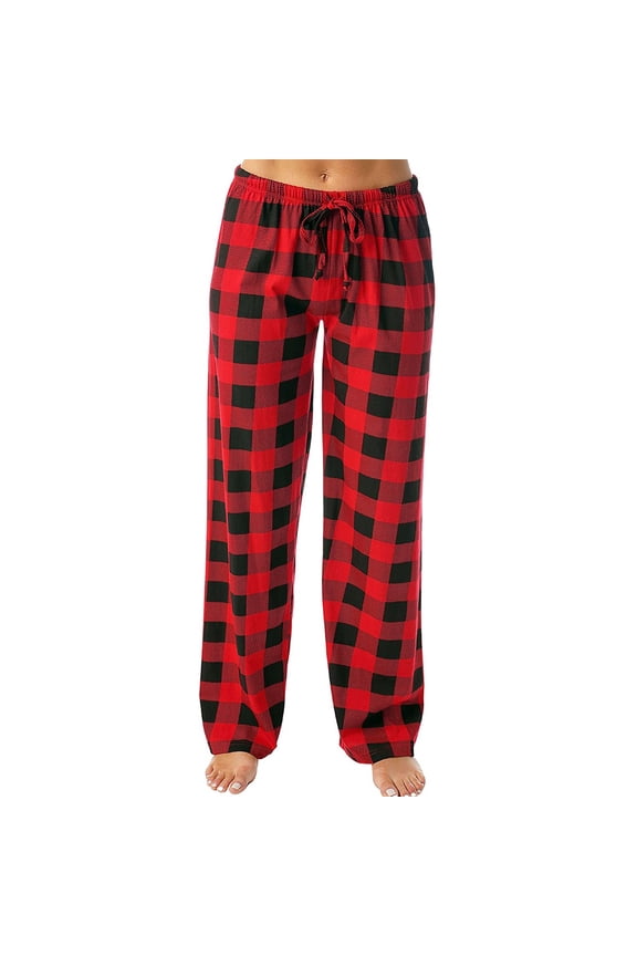 Womens Fall Pajama Pants Comfy Buffalo Pj Pants for Teen Girls Christmas Y2k Long Lounge Pants Plaid Joggers s Bottoms Pink XL