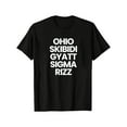 thumbnail image 1 of 1pc MBDMBD Ohio Skibidi Giatt Sigma Casual T-Shirt - Crew Neck, Regular Fit, Summer Knit Cotton Tee with Slight Stretch, Geometric Drawing Pattern, 180g/m² Fabric Weight, 1 of 6