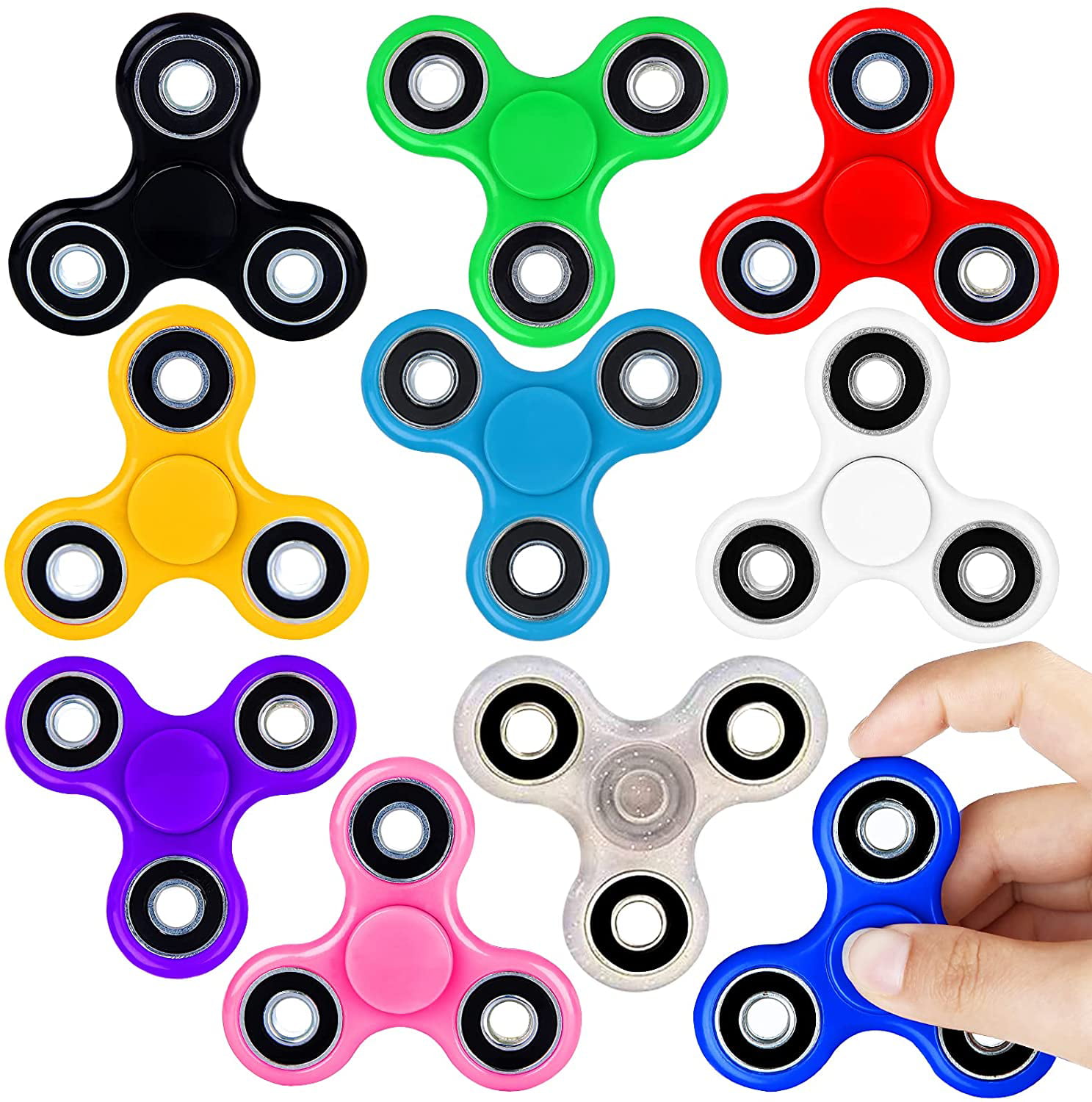 10,000 Pieces Hand Spinner Fidget Steel Gold Toy Finger Gyro Spinners 