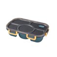 thumbnail image 1 of Matsuzay Fiambrera de acero inoxidable PP PS, contenedores de almacenamiento de alimentos para Picnic, cajas de horno microondas Bento con tapa sellada cartulina Azul marino, 1 of 6