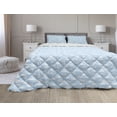 thumbnail image 1 of Blue Sky Comforter & Sham Bedding Set, Cloudscape White Fluffy up in the Clear Sky Plain Background, 3 pcs Duvet Set Microfiber Filling Quilt, 5 Sizes, Azure Blue Pale Blue, by Ambesonne, 1 of 4