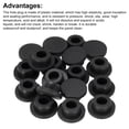 thumbnail image 3 of Uxcell 18pcs T-Shaped Silicone Plugs 23mm 7/8 Inch Dia Snap in Plug Hole Seal Cover Round Rubber Stopper, 3 of 6