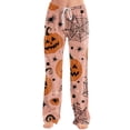 thumbnail image 3 of Satingcolo Womens Halloween Pajamas Pants Ladies Pumpkins Ghost Pajama Cute Soft Long Bottoms Women Pjs Pj Jammies, 3 of 5