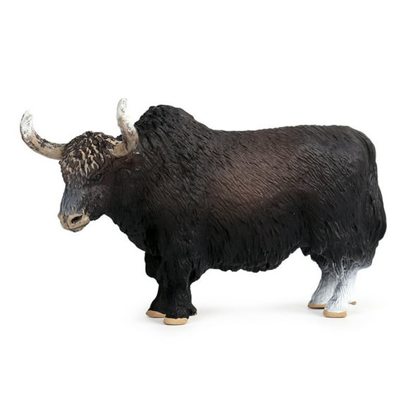 HEVIRGO Simulation Bull OX Yak Animal Figurine PVC Model Table Decor Kids Education Toy