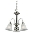 thumbnail image 2 of Cornerstone 1903CH-20 Bellingham 3 Light Chandelier,Brushed Nickel, 2 of 3