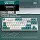 thumbnail image 2 of Teclado mecánico Gamer de 87 teclas Retroiluminado RGB Intercambiable en caliente Compatible con Bluetooth, 2 of 6