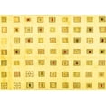 thumbnail image 1 of Ahgly Company Machine Washable Indoor Rectangle Solid Yellow Modern Area Rugs, 3' x 5', 1 of 4
