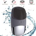 thumbnail image 3 of Cepillo de limpieza facial sónico WEIHJMXG masajeador facial de silicona eléctrico impermeable recargable, 3 of 5