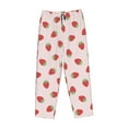 thumbnail image 4 of Naloa Strawberry Print Women’s Ultra-Soft Comfy Pajama Lounge Pants with Pockets & Drawstring, 4 of 8