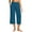 Blue1, variant on ABATAB Wide Leg Capri Pants for Women Jogger Running Cropped Pants Lounge Loose Fit Workout Exercise Capris with Side Pockets