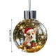 thumbnail image 3 of Adornos navideños de nieve para perros | Bola de cristal con figuras de cachorros con atuendo festivo | Varias razas, incluyendo pastor alemán, chihuahua, maltés y corgi | Adorno navideño para árbol, 3 of 6