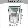 thumbnail image 3 of HandyHome 100Pack Resealable Stand Up Storage Bags, Reclosable Zipper Pouch Thick Mylar Bags, Multi Purpose Self Sealing Stand Up Pouches for Household Storage and Merchandise Packaging, 3 of 4