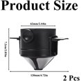 thumbnail image 2 of 2 Pcs Pour Over Coffee Dripper Reusable Pour Over Coffee Dripper Paperless Coffee Filter Cone for Home and Office Use, 2 of 5