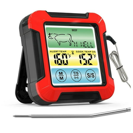 

Digital Meat Thermometer for Cooking and Grilling Red