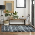 thumbnail image 4 of Everwash™ Treasure Arrow Modern Geometric Machine Washable Area Rug, Navy Blue/Grey, 5'2"x7'2", 4 of 11