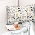 thumbnail image 6 of Disketp Pillow Covers I Love Dogs Pattern Throw Pillow Case Cushion Covers,Cushion For Bedroom,Couch,Home (Pillow core not included)-14"X20", 6 of 8