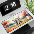 thumbnail image 3 of Welcome Spring Fairy Old English Sheepdog in Flower Meadow Desk Mat Full Keyboard Mouse Pad Dog Lover Large Mousepad - 13002, 3 of 5