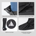 thumbnail image 4 of MINKUROW Waterproof Rain Boot Shoe Covers with Reflector Men Rain Gear Reusable & Foldable Rain Boot Shoe Covers with Zipper,Non-Slip S【36-37】, 4 of 7