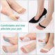 thumbnail image 3 of 6 pares de almohadillas delanteras para pies de mujer, tela de panal transpirable que absorbe el sudor, almohadilla delantera para pies de zapatos de tacón alto, 3 of 5