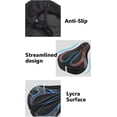 thumbnail image 2 of Funda de gel para asiento de bicicleta, funda para asiento de bicicleta, cojín estrecho para asiento de bicicleta, funda antideslizante para asiento de bicicleta, 2 of 5