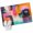 Dark Green Dark Orange Light Pink, variant on 2x3 Ft Entryway Area Rug, Colorful Geometric Kitchen Rug Runner Washable Floor Mat, Contemporary Abstract Color Block Non Slip Indoor Door Mat Throw Carpet for Bathroom Living Room Bedroom