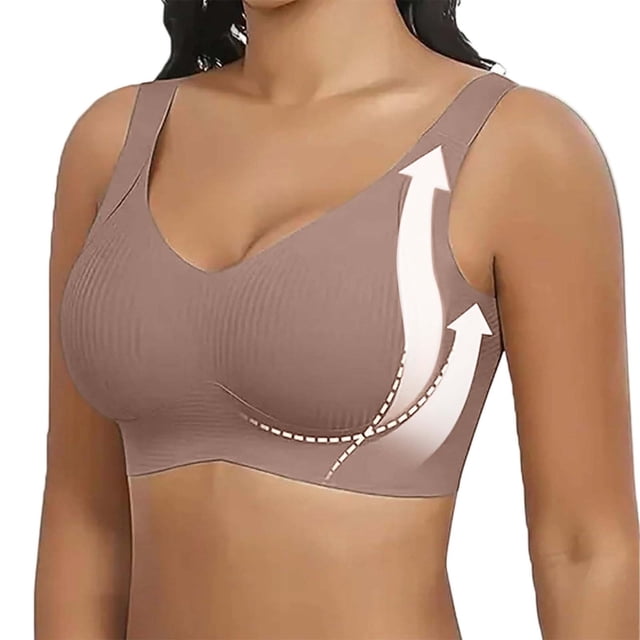 Comfortable Women's Bra Sexy Transparent Cordless Backless Design with Adjustable Straps for Versatile Styling
