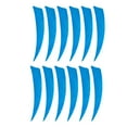 thumbnail image 2 of 12 Pcs Plumes de 4 Pouces, Vanes à Volants -, 4 Pouces Bleu Clair, 2 of 8