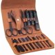 thumbnail image 1 of Kit de manicura y pedicura - Cortauñas profesional Cortador de cutículas de acero inoxidable - Kit de manicura y pedicura Juego de 16 piezas con caja exquisita (marrón, 1 of 5