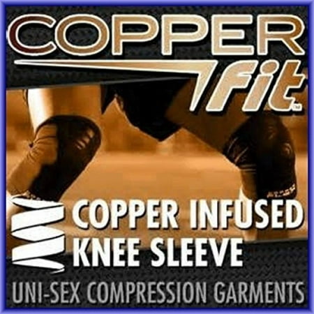 Copper Fit KNEE BRACE Compression Sleeve As Seen on TV Joint Pain Size Large